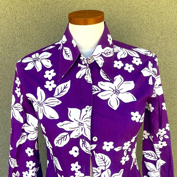 Miu Miu 2003 Y2K Hawaiian button down top - Picture 2 of 10